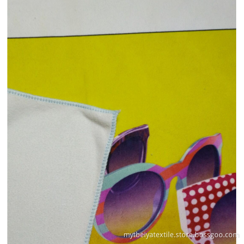customized 3d printed sales promotion microfiber beach towel